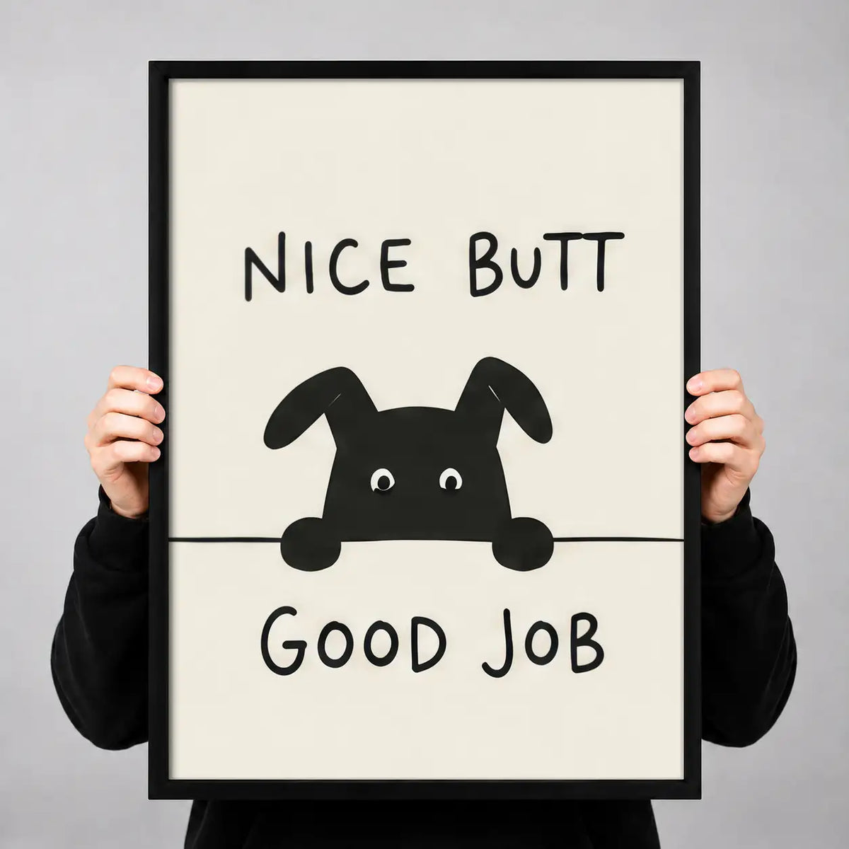 Nice Butt Good Job Dog Wall Art 3