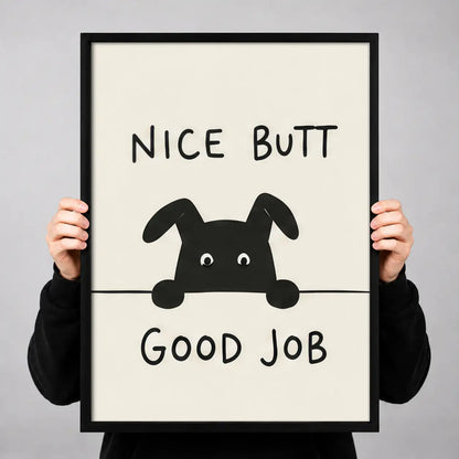 Nice Butt Good Job Dog Wall Art 3