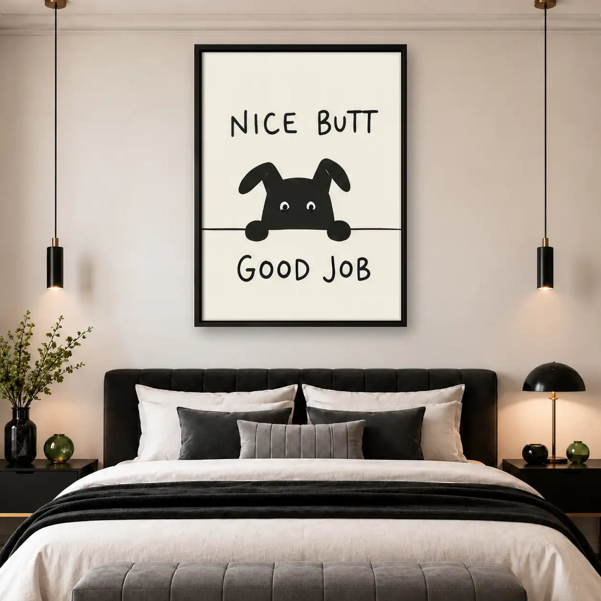 Nice Butt Good Job Dog Wall Art 4
