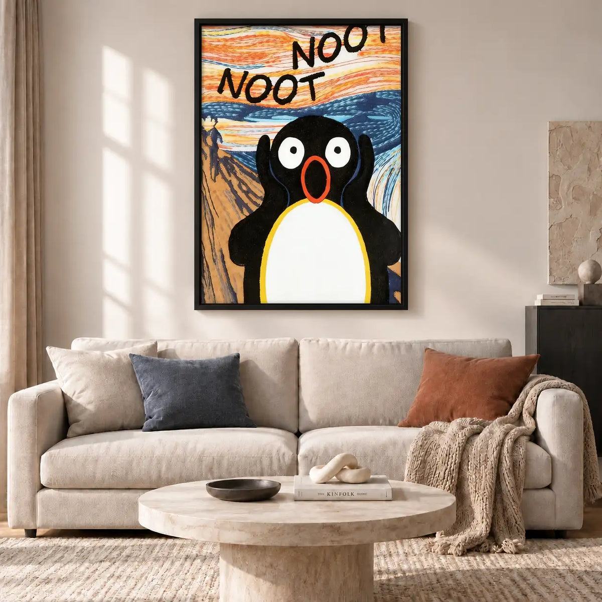 Noot Noot Penguin Scream Wall Art 2