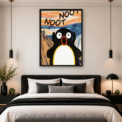 Noot Noot Penguin Scream Wall Art 4