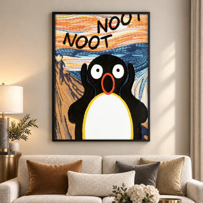 Noot Noot Penguin Scream Wall Art 5
