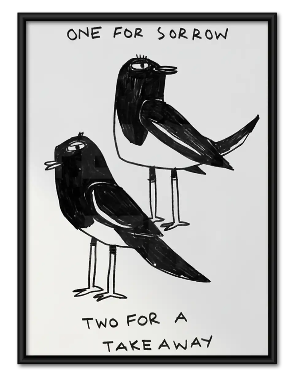 One for Sorrow Two for Takeaway Crows Wall Art 1