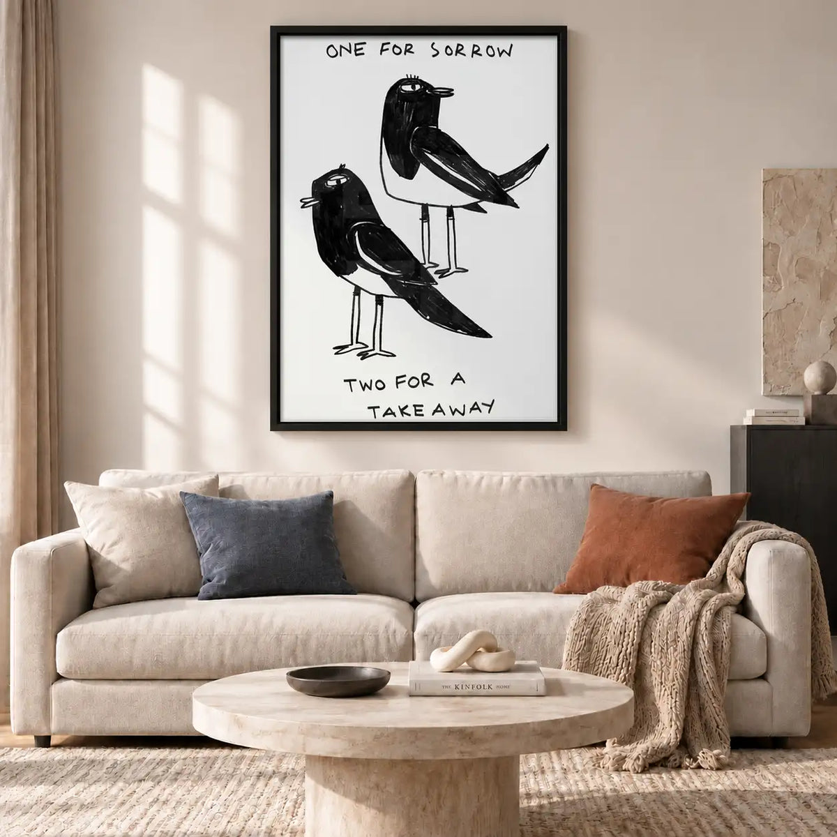 One for Sorrow Two for Takeaway Crows Wall Art 2