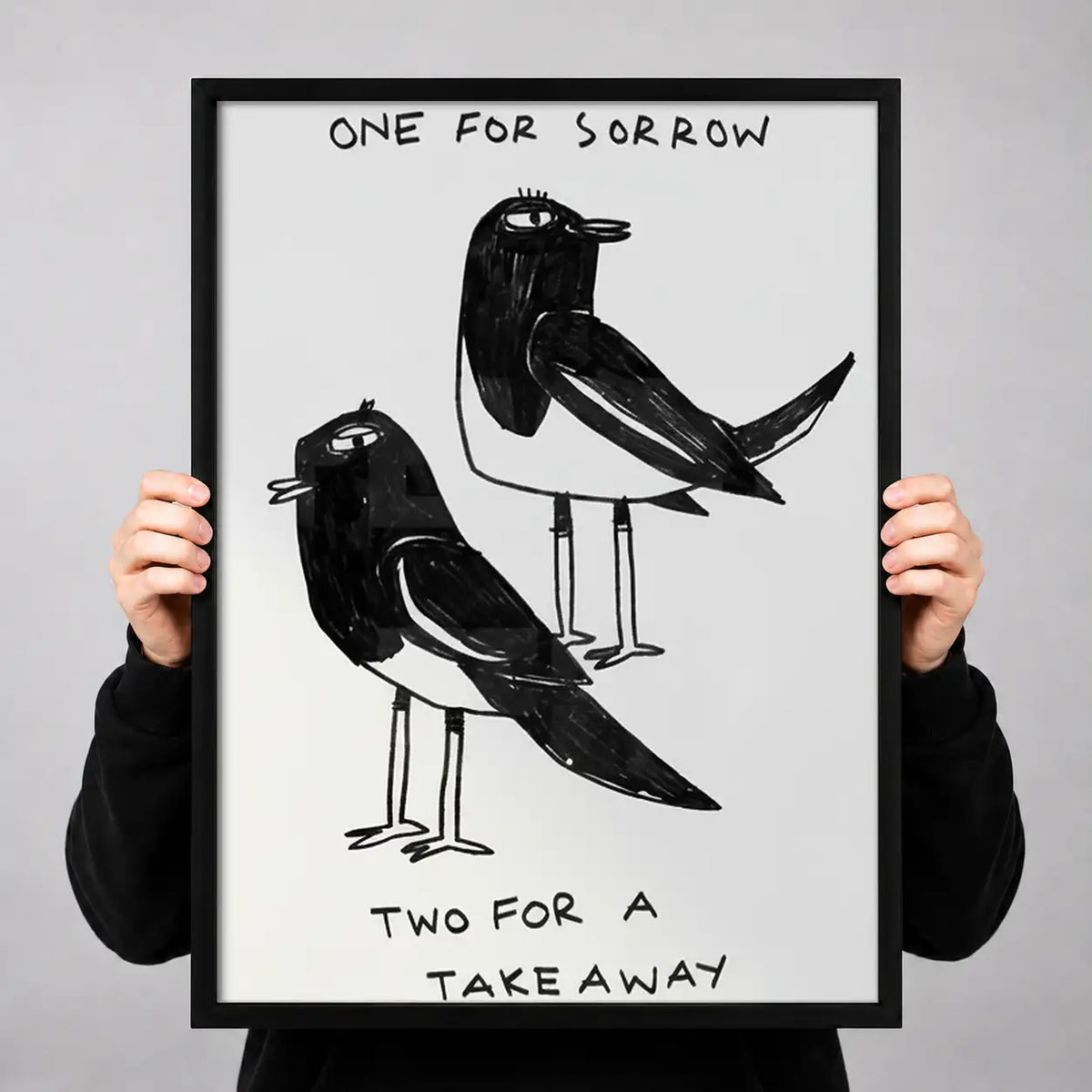 One for Sorrow Two for Takeaway Crows Wall Art 3