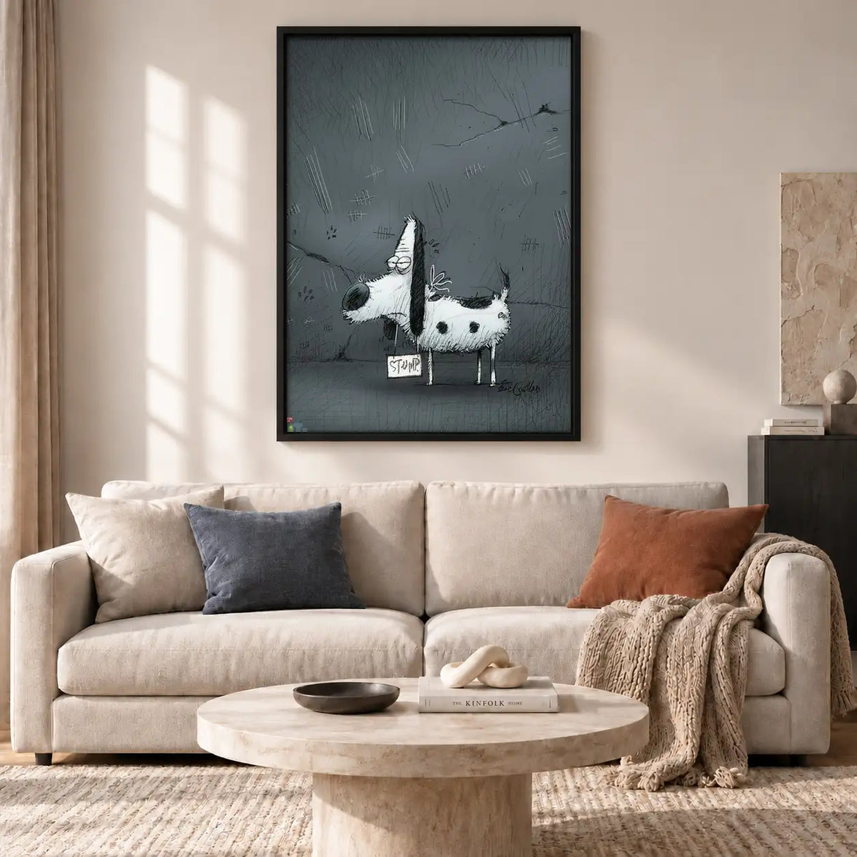 Paper Airplane Flying Through Rain Wall Art 2