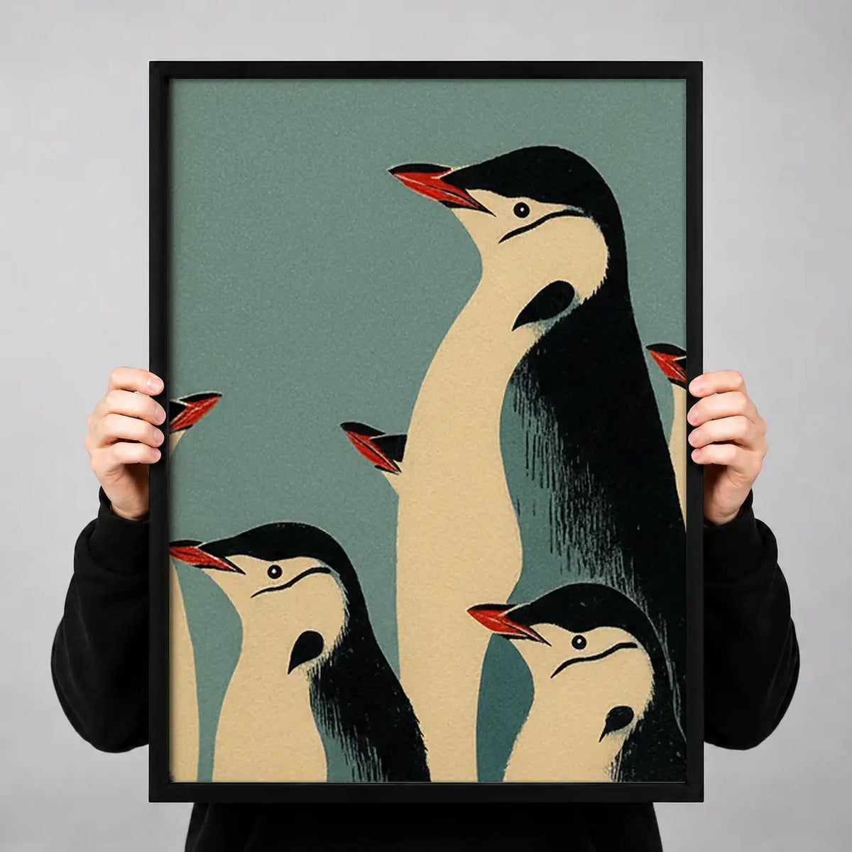 Penguin Family Portrait Wall Art 3