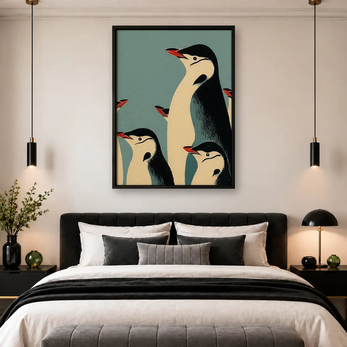 Penguin Family Portrait Wall Art 4