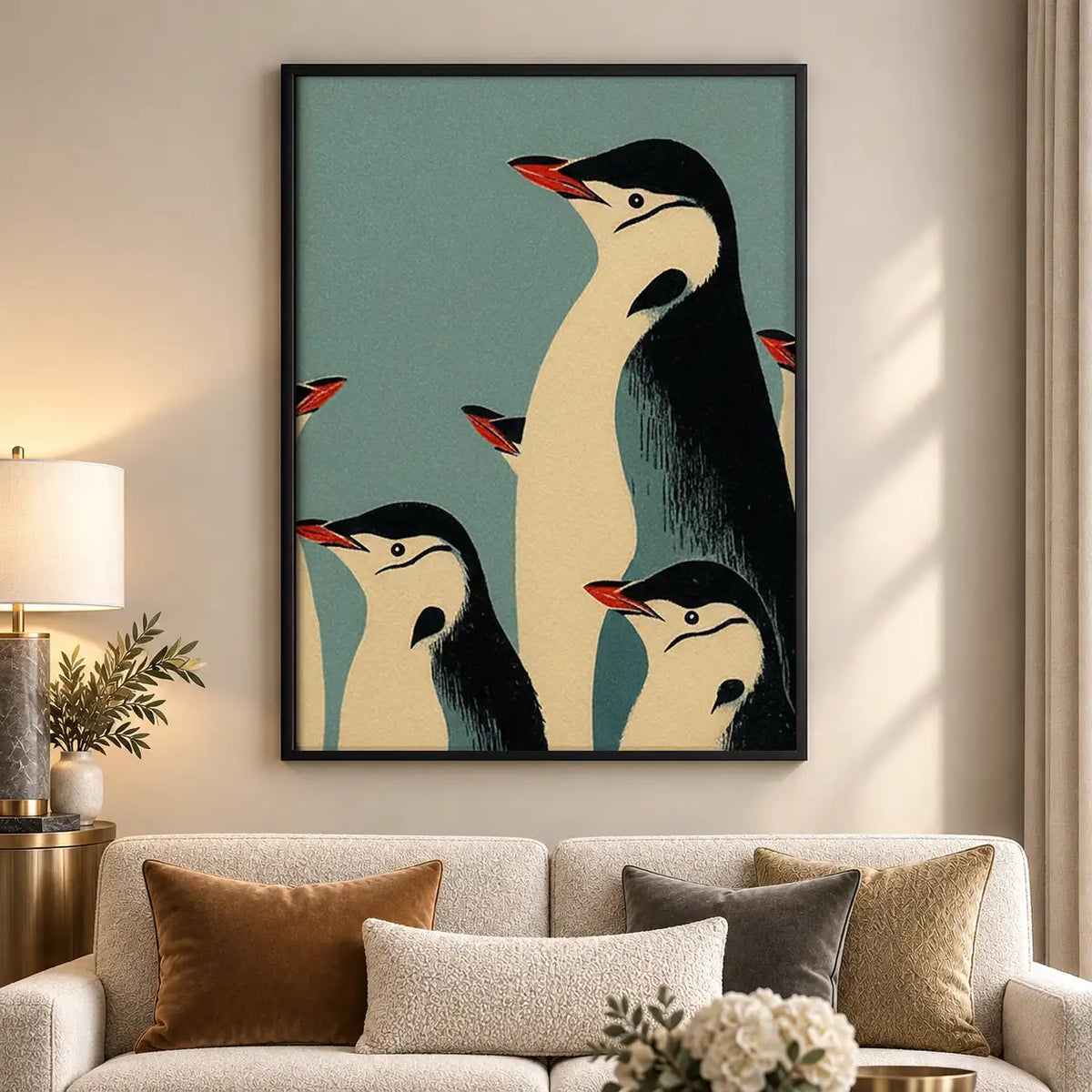 Penguin Family Portrait Wall Art 5