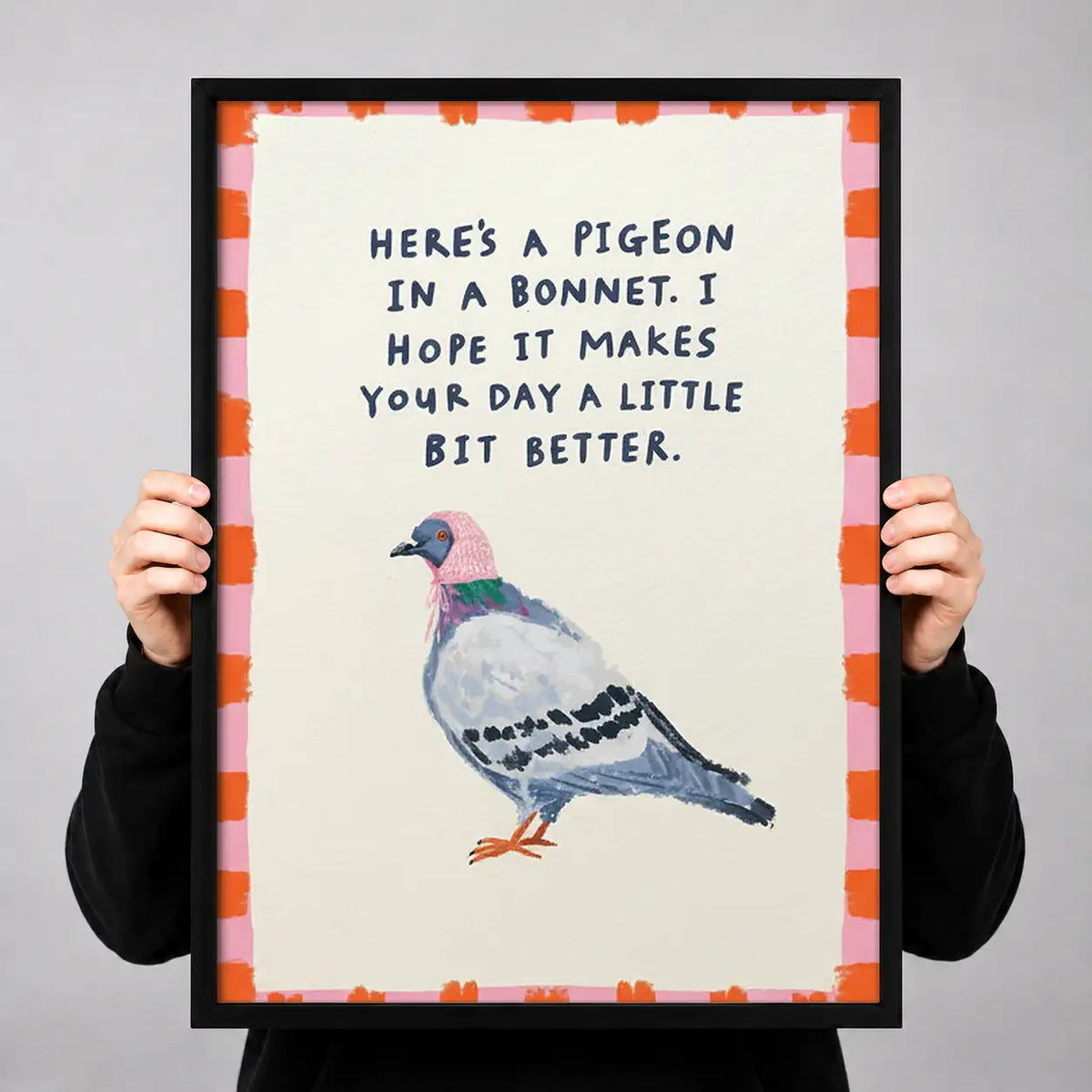 Pigeon in a Bonnet Funny Quote Wall Art 3