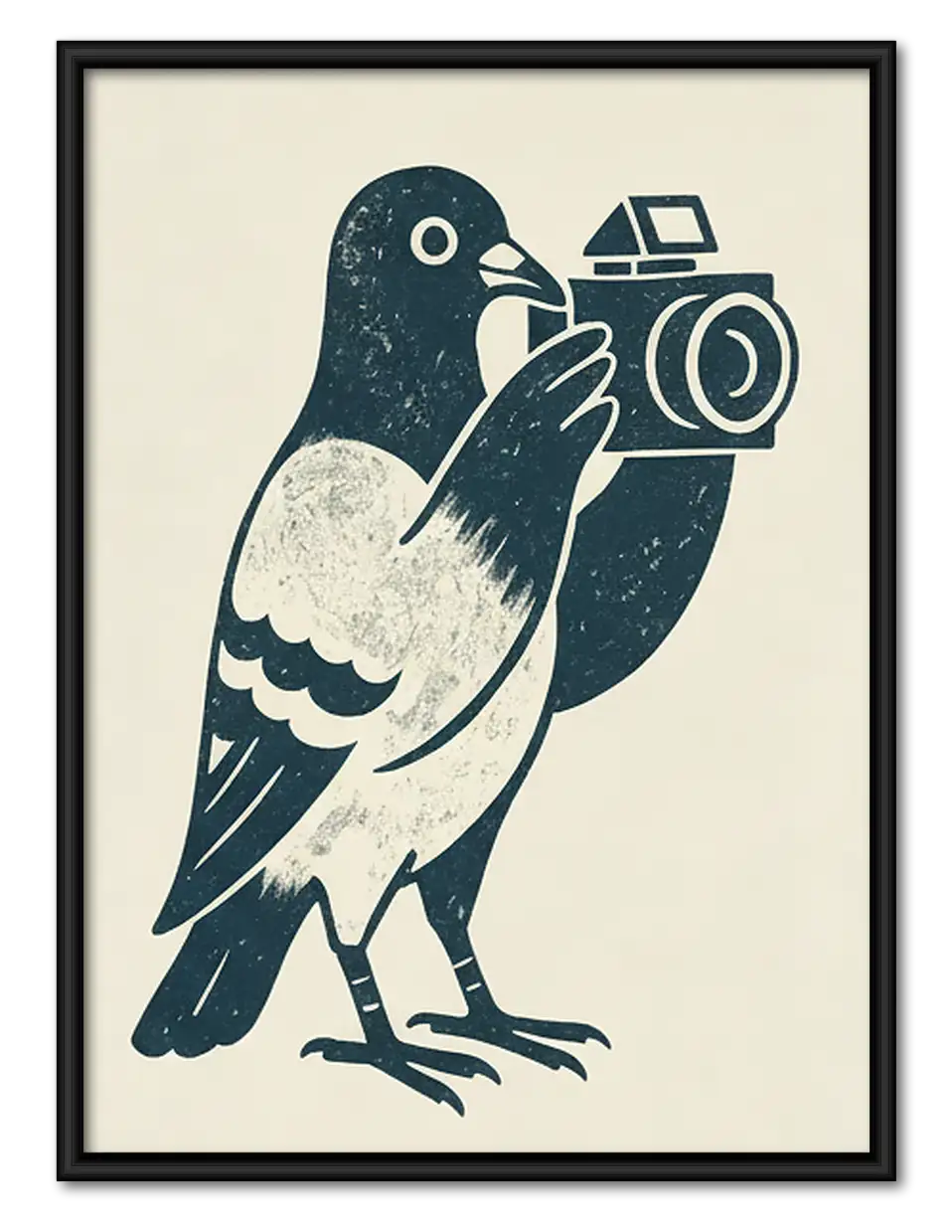 Pigeon Street Photographer Wall Art 1