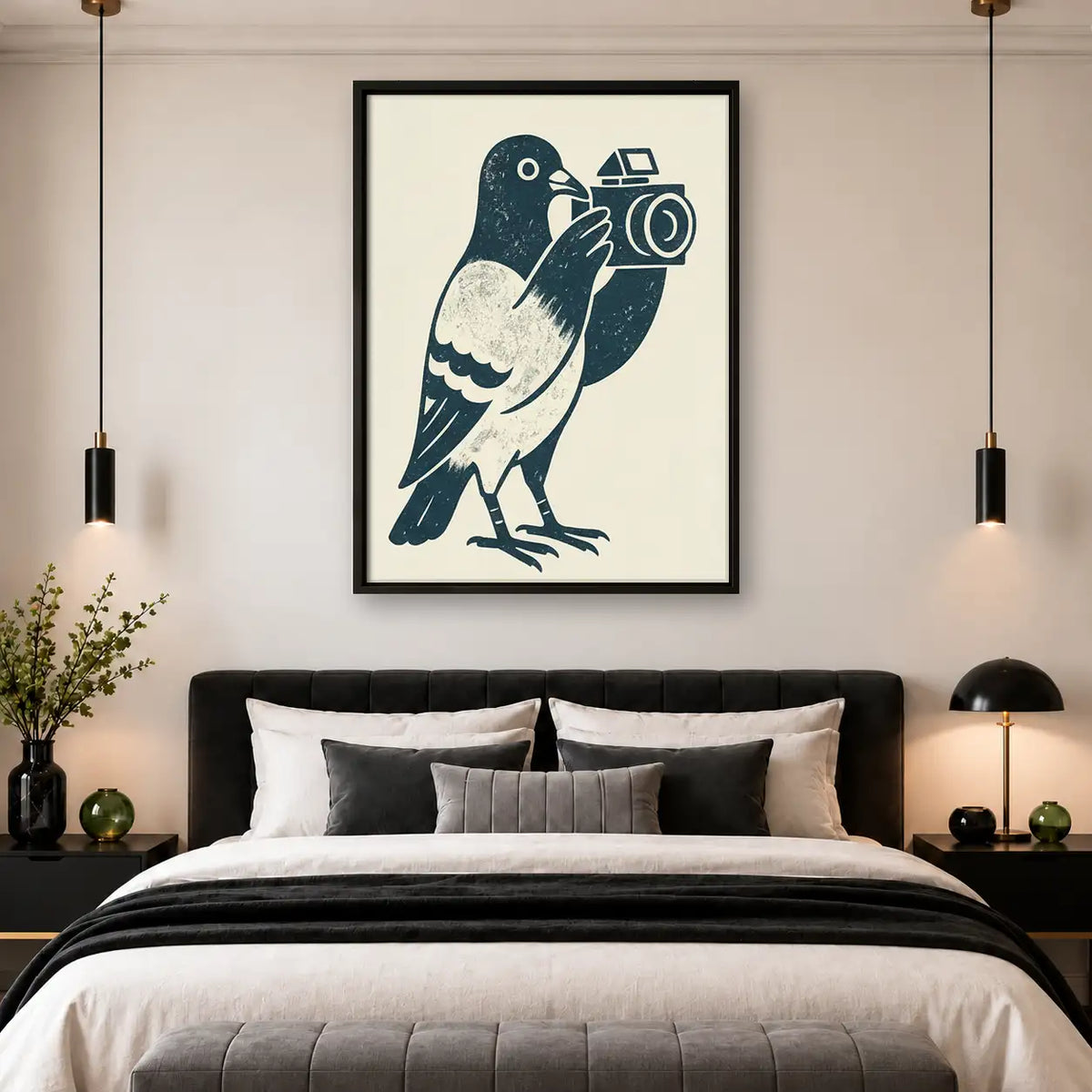 Pigeon Street Photographer Wall Art 4