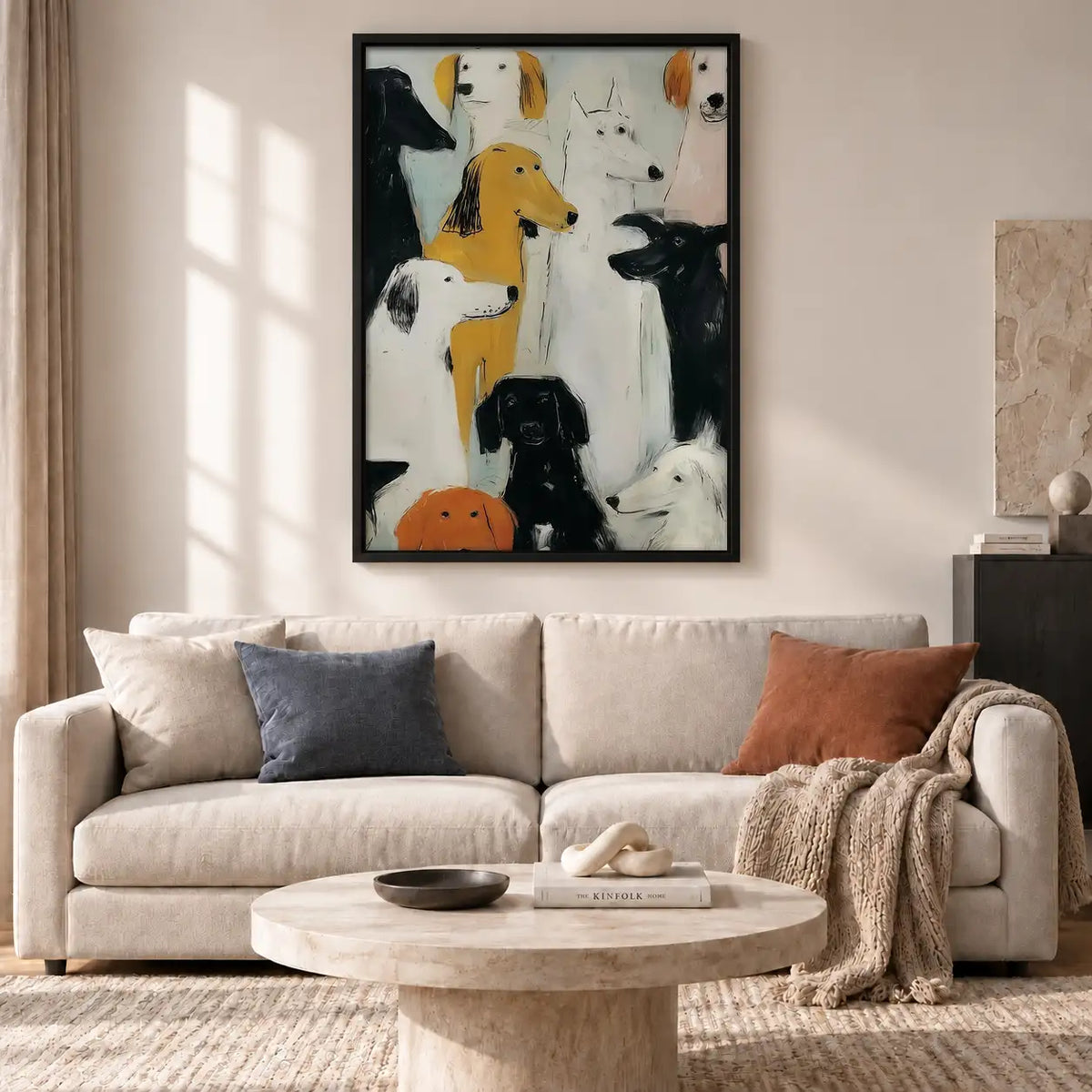 Playful Dog Portrait Collage Wall Art 2
