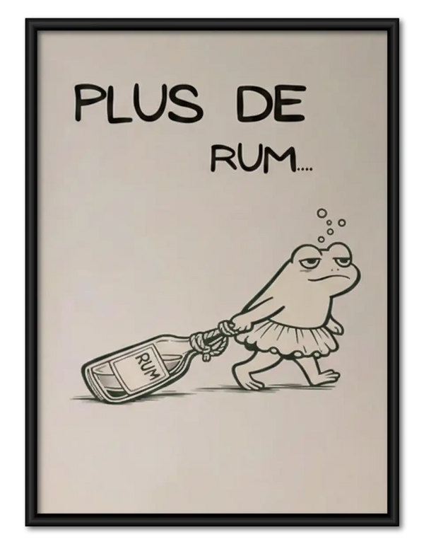 Plus de Rum Frog Wall Art