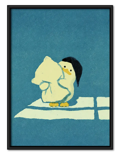 Polar Bear Reading in Sunlight Wall Art