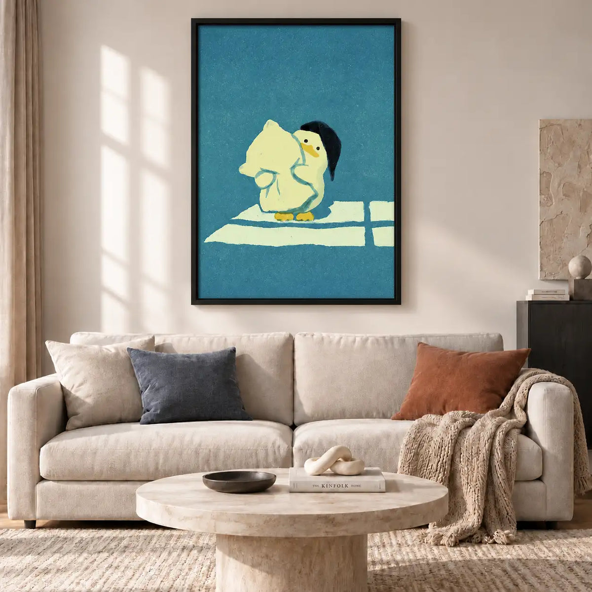Polar Bear Reading in Sunlight Wall Art 2