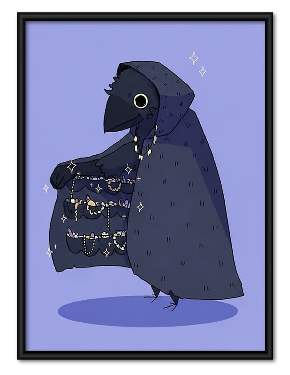 Purple Plague Doctor Character Wall Art 1
