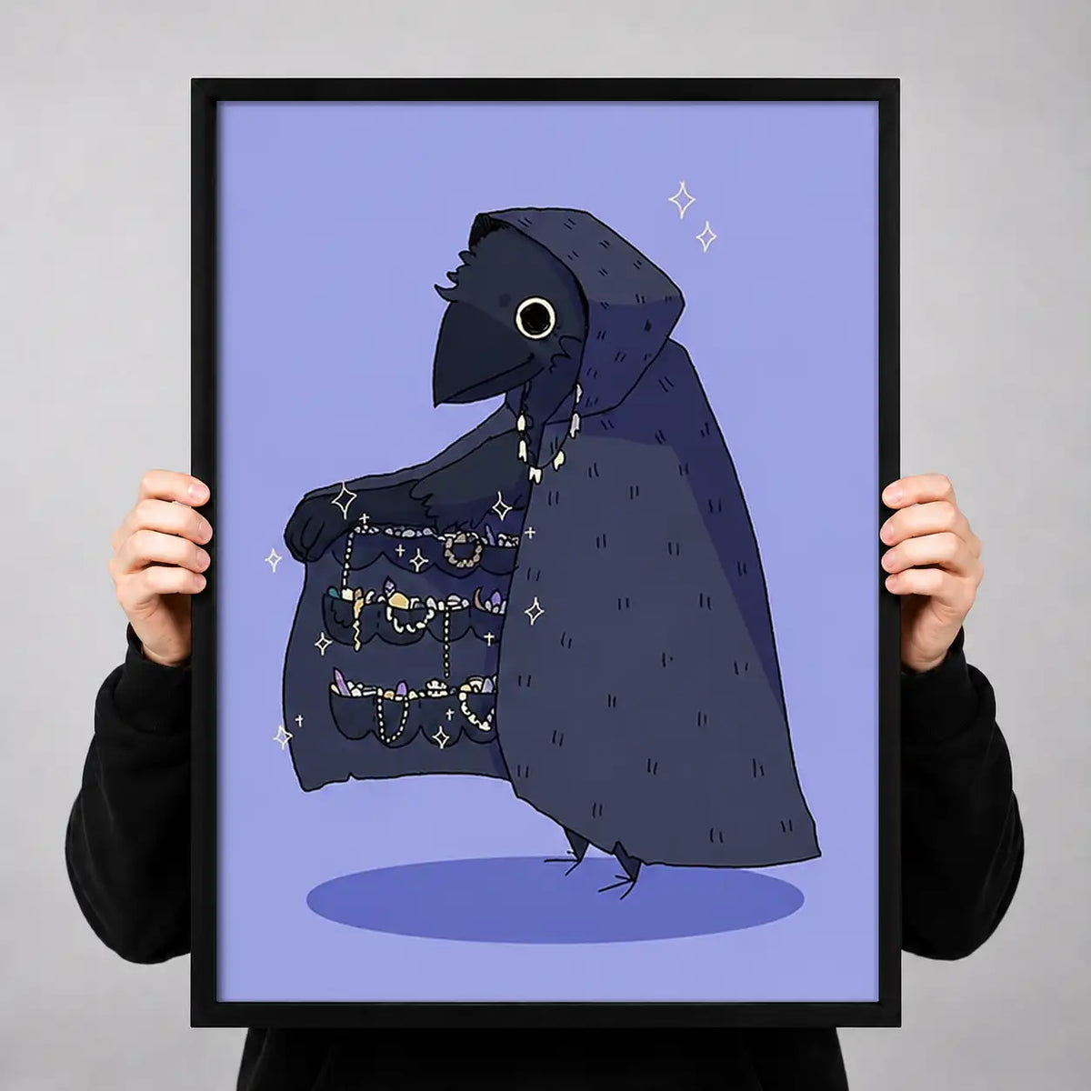 Purple Plague Doctor Character Wall Art 3