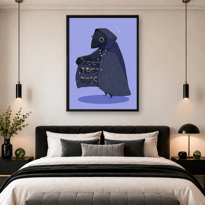 Purple Plague Doctor Character Wall Art 4