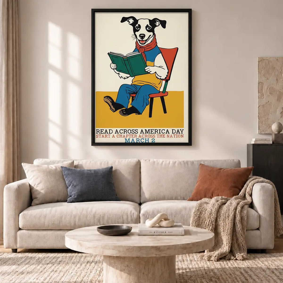Read Across America Dog Poster Wall Art 2
