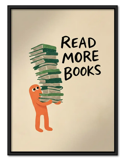 Read More Books Minimal Poster Wall Art 1
