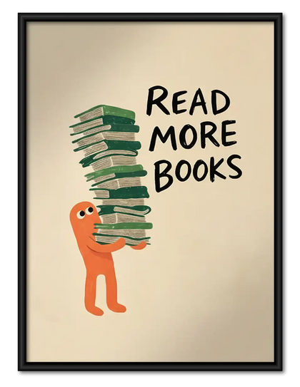 Read More Books Minimal Poster Wall Art