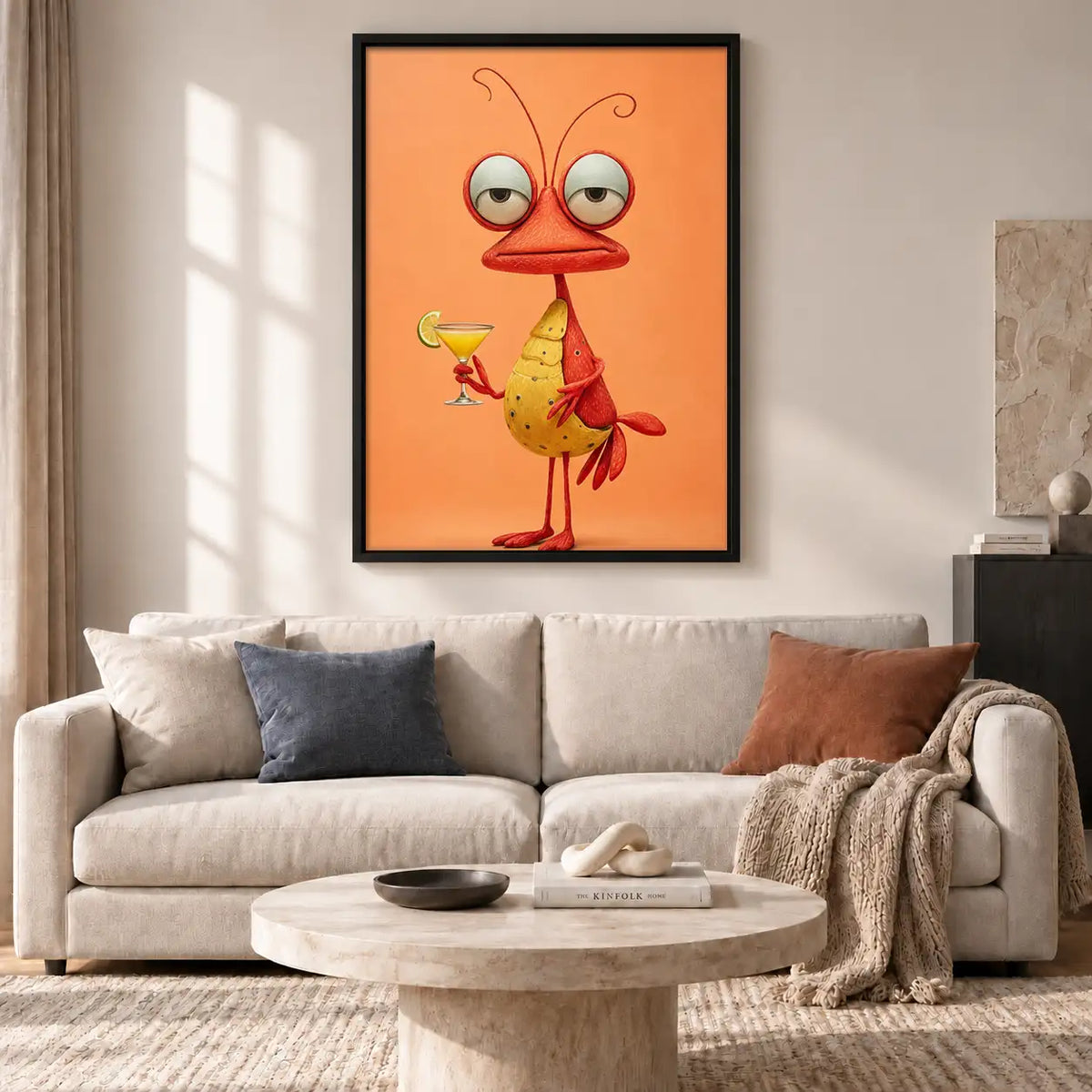 Red Ant Holding Martini Wall Art 2