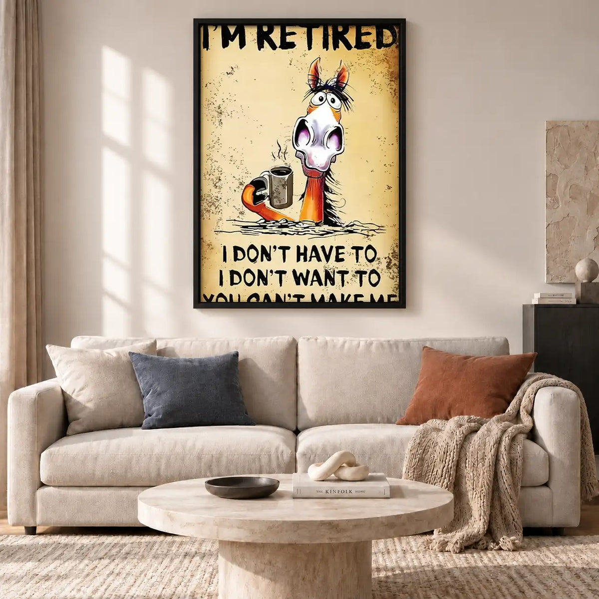 Retired Horse Humor Wall Art 2