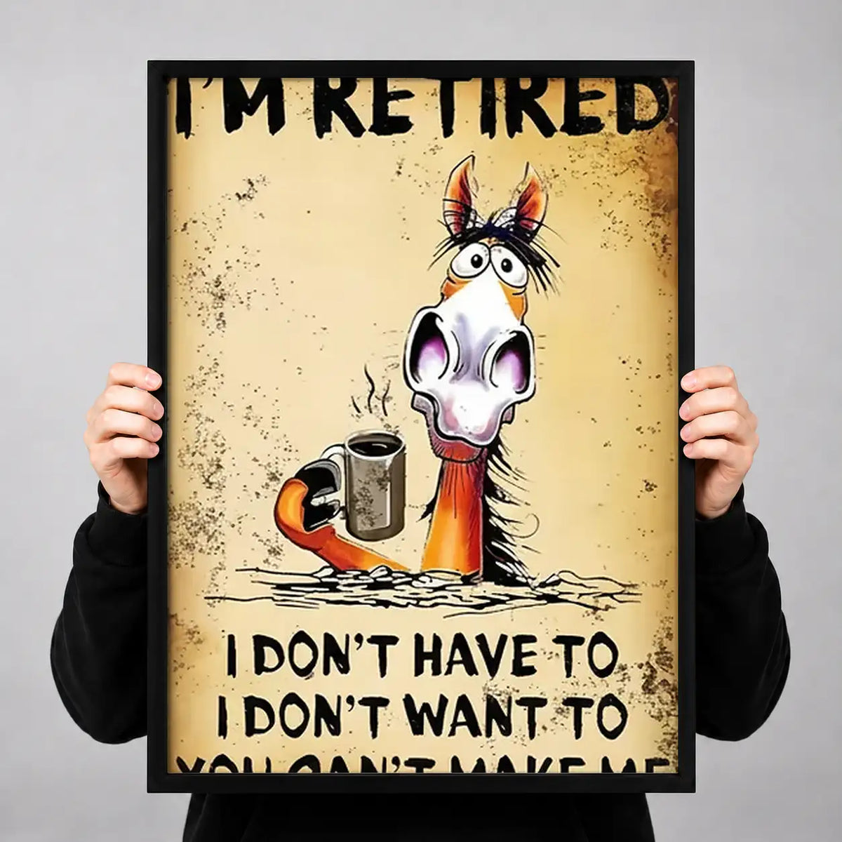 Retired Horse Humor Wall Art 3