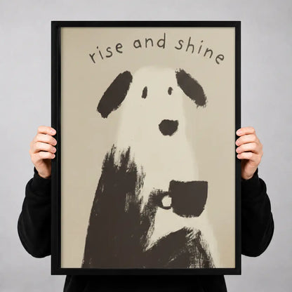 Rise and Shine Minimal Dog Wall Art 3