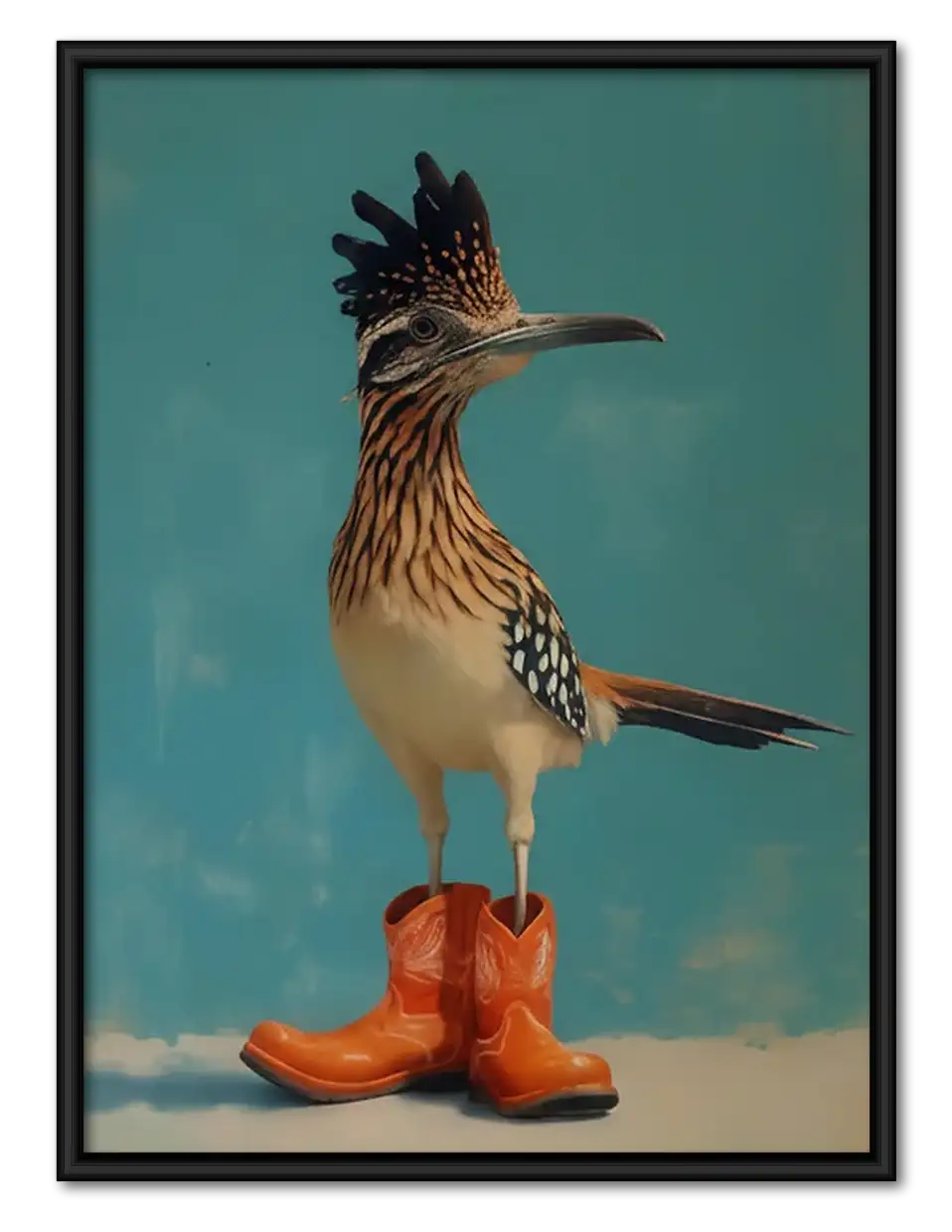 Roadrunner Wearing Cowboy Boots Wall Art 1