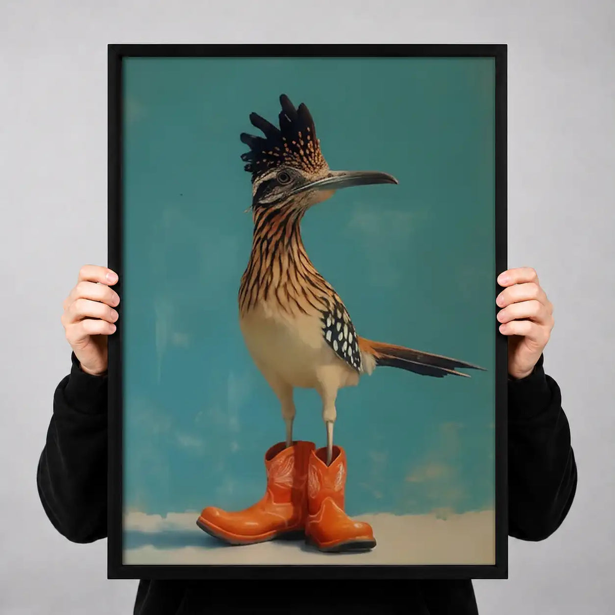 Roadrunner Wearing Cowboy Boots Wall Art 3