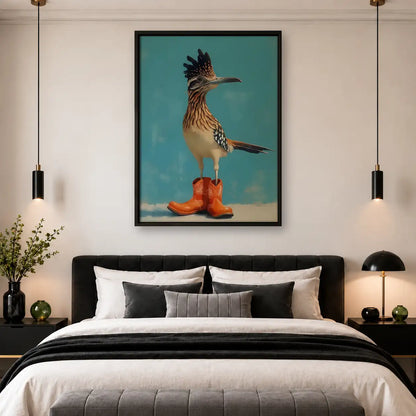 Roadrunner Wearing Cowboy Boots Wall Art 4
