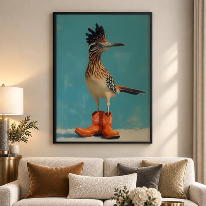Roadrunner Wearing Cowboy Boots Wall Art 5