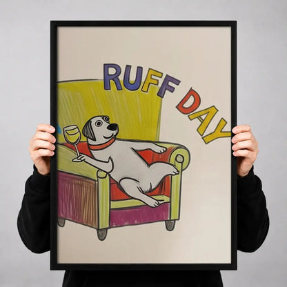 Ruff Day Dog in Bed Wall Art 3