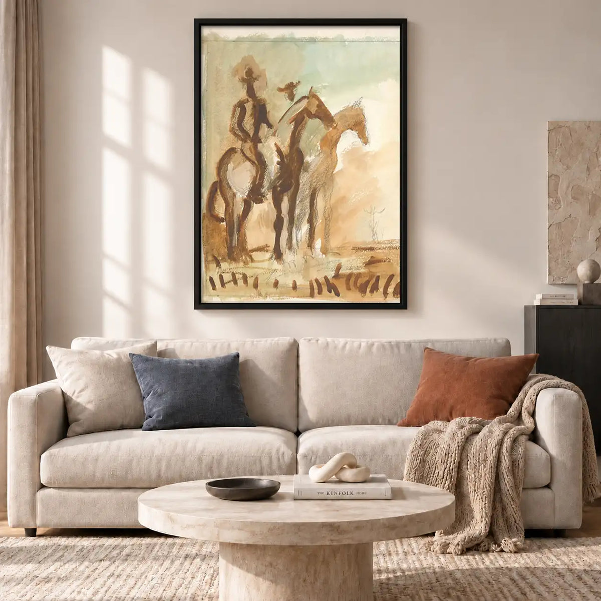 Running Horses Watercolor Wall Art 2