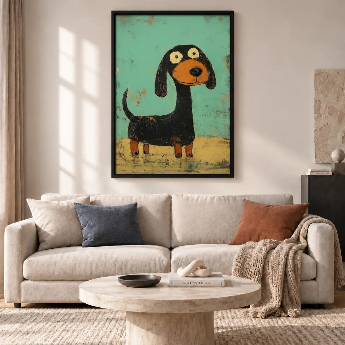 Rustic Long Dachshund Portrait Wall Art 2