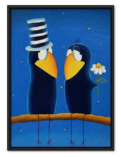 Sailor Seagull Couple Wall Art 1