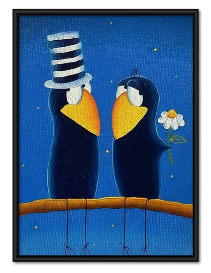 Sailor Seagull Couple Wall Art