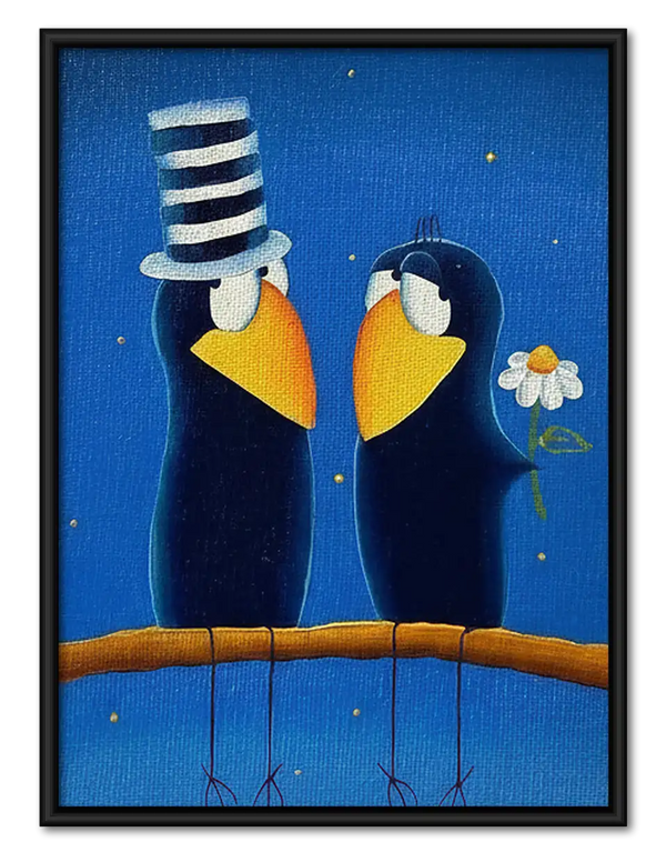 Sailor Seagull Couple Wall Art