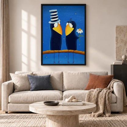 Sailor Seagull Couple Wall Art 2
