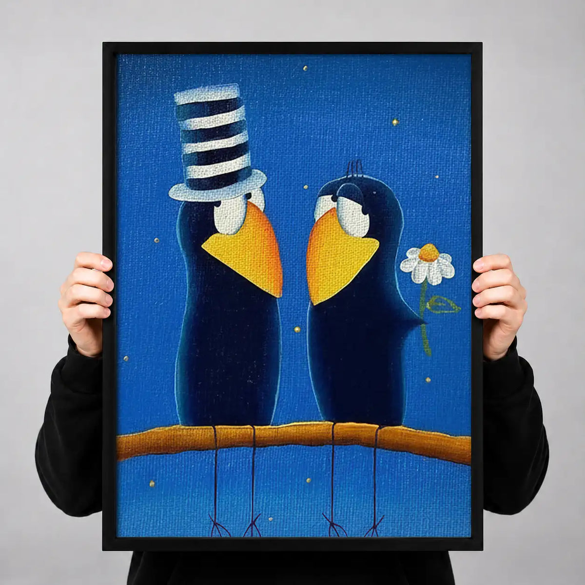 Sailor Seagull Couple Wall Art 3