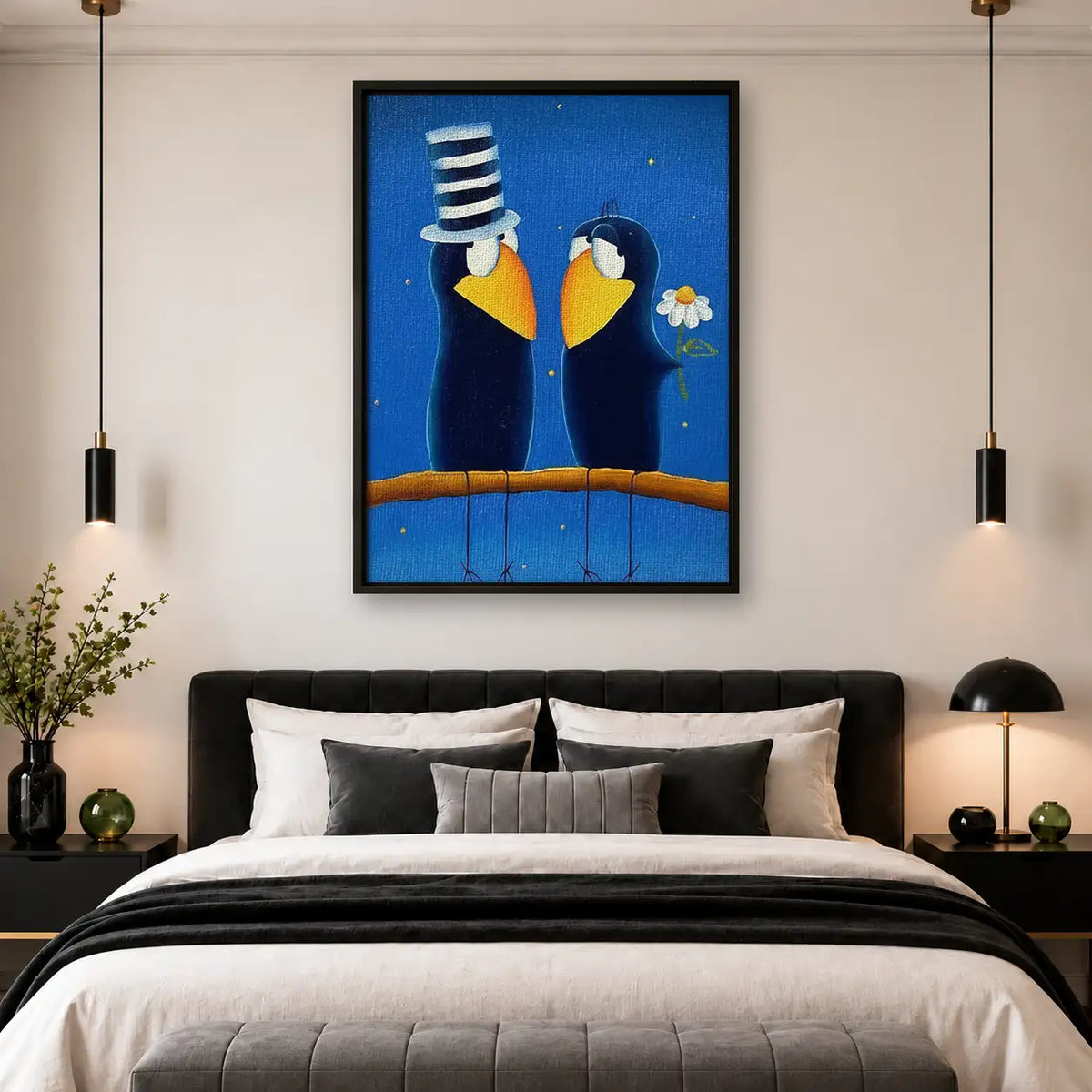 Sailor Seagull Couple Wall Art 4