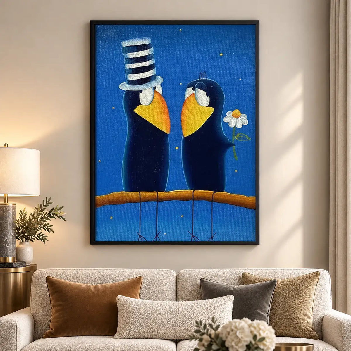 Sailor Seagull Couple Wall Art 5
