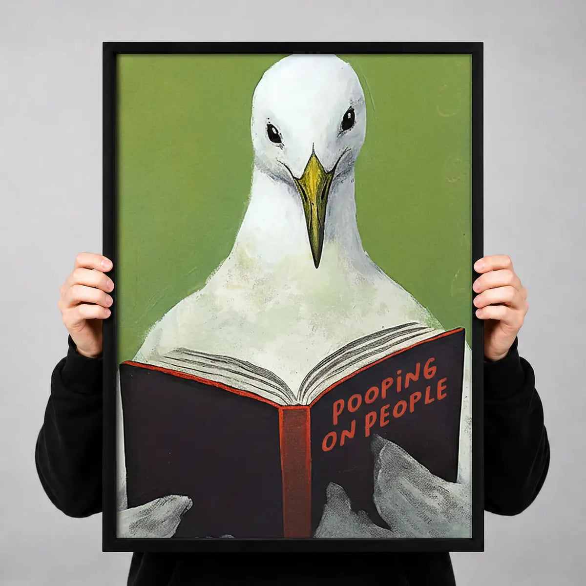 Seagull Reading Bathroom Book Wall Art 3