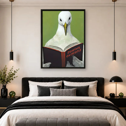 Seagull Reading Bathroom Book Wall Art 4