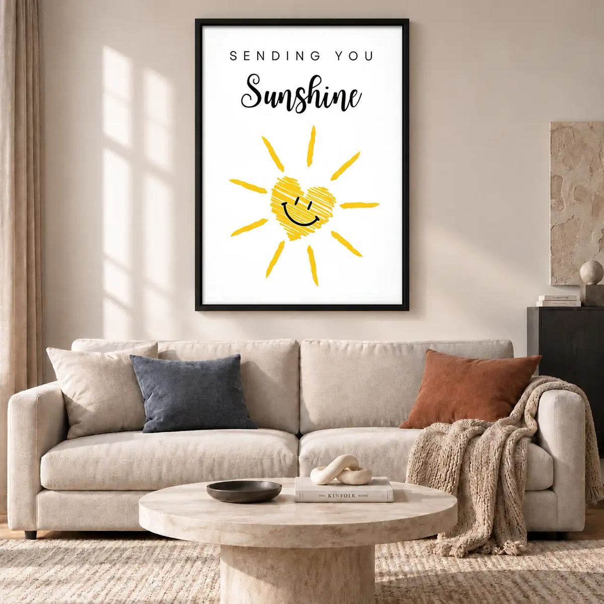 Sending You Sunshine Typography Wall Art 2