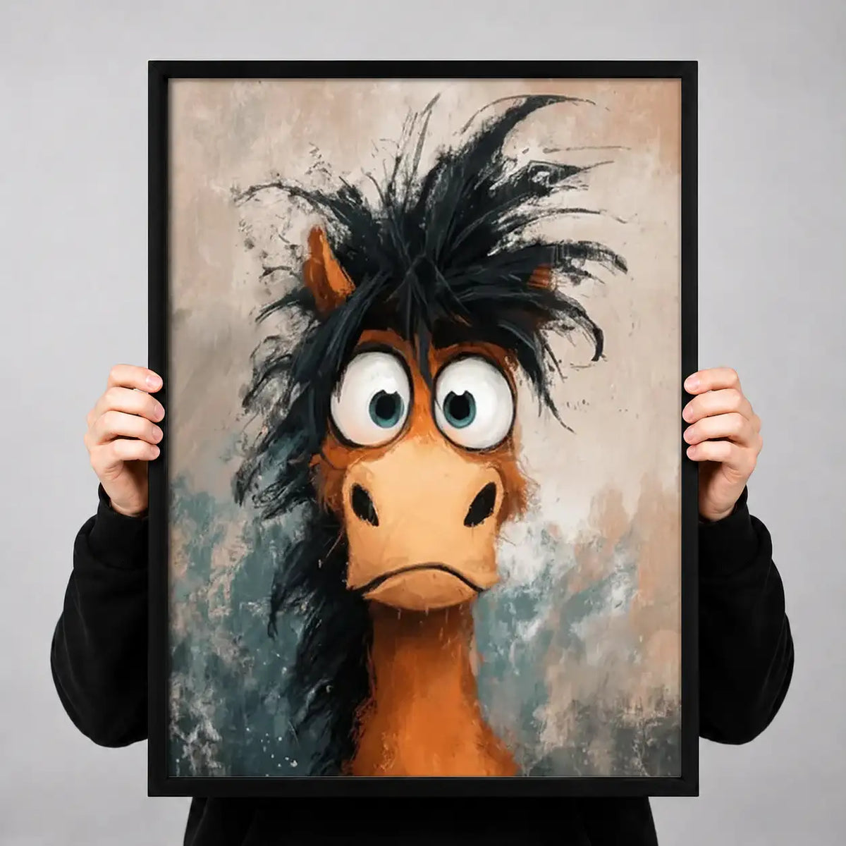 Shaggy Wide-Eyed Bird Portrait Wall Art 3