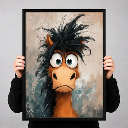 Shaggy Wide-Eyed Bird Portrait Wall Art 3