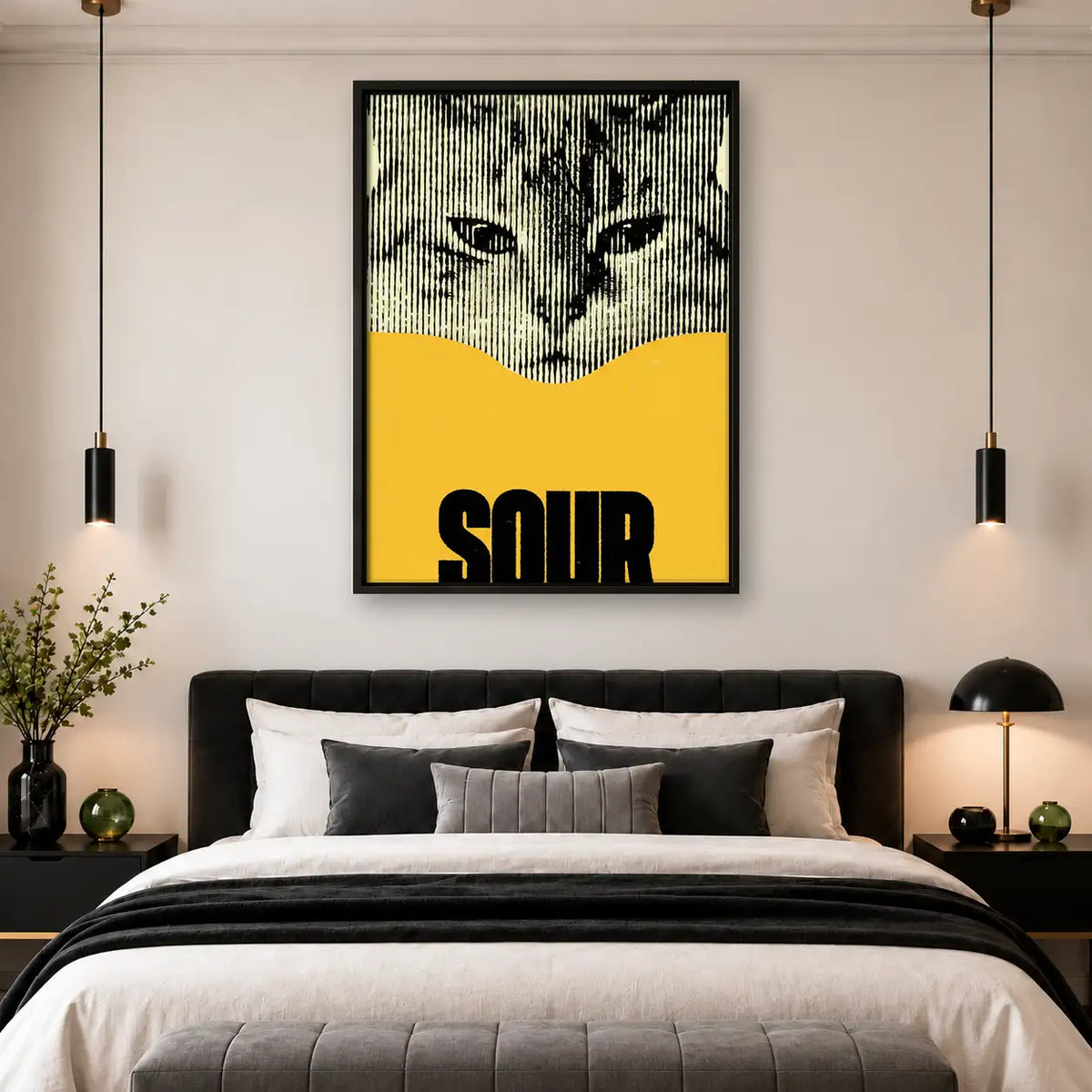 Sour Cat Vintage Graphic Poster Wall Art 4